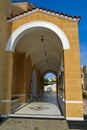 Saint George Church on Paralimni, Cyprus on June 12, 2018. Royalty Free Stock Photo