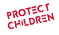 Protect Children rubber stamp