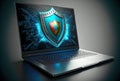 Protect computer network security and safe your data concept digital crime by anonymous hacker. Royalty Free Stock Photo
