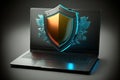 Protect computer network security and safe your data concept digital crime by anonymous hacker. Royalty Free Stock Photo