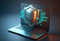 Protect computer network security and safe your data concept digital crime by anonymous hacker. Royalty Free Stock Photo