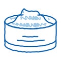 Protect Cream Container doodle icon hand drawn illustration