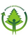 Protect the environment logo