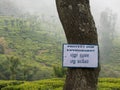 Protect the environment sign in Ooty, Tamil Nadu, India Royalty Free Stock Photo