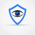 Protect Eye Vector Icon. Royalty Free Stock Photo