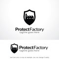 Protect Factory Logo Template Design Vector, Emblem, Design Concept, Creative Symbol, Icon