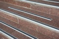 Protect from Ice Cover Slippery Stair Case and to Prevent Accidental. How to Avoid Danger Frozen Steps. Cap Royalty Free Stock Photo