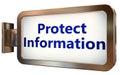 Protect Information on billboard background