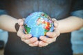 Protect our world in human hands Royalty Free Stock Photo