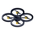 Protect propeller drone icon, isometric style