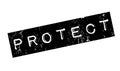 Protect rubber stamp