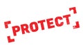 Protect rubber stamp