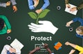 Protect Saving Security Safety Prevention Protection Concept Royalty Free Stock Photo