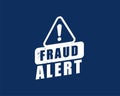 protect and secure your website with fraud alert warning background Royalty Free Stock Photo