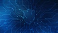 Protect and Security concept. Digital Shield on abstract technology background, Royalty Free Stock Photo