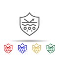 Protect, skin multi color icon. Simple thin line, outline vector of sheep icons for ui and ux, website or mobile application