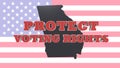 Protect Voting Rights USA Royalty Free Stock Photo
