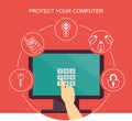 Protect Your Computer Royalty Free Stock Photo