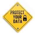 Protect your data super quality abstract business poster