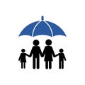 Protect Your Family, umbrella icon