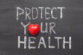 Protect your health Royalty Free Stock Photo