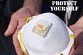 Protect Yourself From COVID-19 With N95 Respirator In Elders Hands