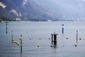 Protected area in Iseo Lake, Paratico, in order to promote extensive colonization by fisch and aquatic plants.