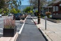 Protected bike lane in San Luis Obispo