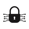 Protected connection Glyph with background Vector icon which can easily modify or edit
