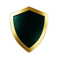 Protected guard shield concept. Safety badge color icon