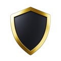 Protected guard shield concept. Safety badge color icon. Security label