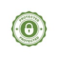 Protected - security and safety seal with padlock