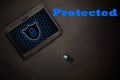 Virus protected tablett