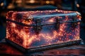 Concept Cybersecurity, Protecting Cryptocurrency Assets with Colorful Data Encryption