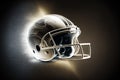 American Football Helmets. Generative ai illustration. Royalty Free Stock Photo