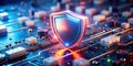Protecting Your Digital Assets with a Miniature Cybersecurity Shield Advanced Data Security Technology for Enhanced