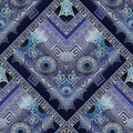 Protection amulet seamless pattern. Nazar. Devil eye. Esoteric m