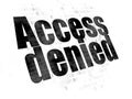 Protection concept: Access Denied on Digital background Royalty Free Stock Photo