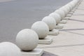 Decorative stone spheres Royalty Free Stock Photo