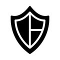 Protection vector glyph flat icon Royalty Free Stock Photo