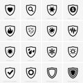 Protection icons Royalty Free Stock Photo