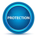 Protection Eyeball Blue Round Button Royalty Free Stock Photo