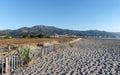 Lido de la marana sand dunes in Corsica coast Royalty Free Stock Photo