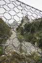 Protection net against landslides Royalty Free Stock Photo