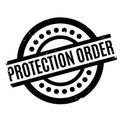 Protection Order rubber stamp Royalty Free Stock Photo