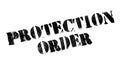Protection Order rubber stamp Royalty Free Stock Photo