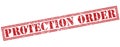 Protection order stamp Royalty Free Stock Photo