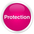 Protection premium pink round button