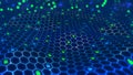 Protection of private data. Hexagonal clusters of quantum architecture
