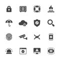 Protection and Security Icons Royalty Free Stock Photo
